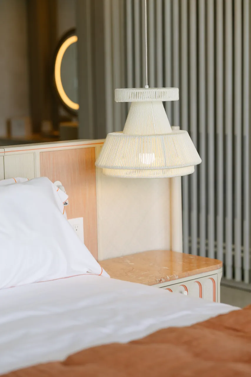 An interior detail of a residence at The Setai, St. Maarten