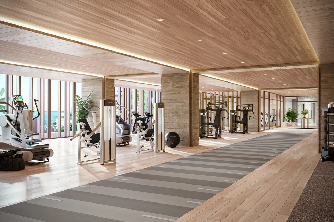 A full fitness suite at The Setai, St. Maarten